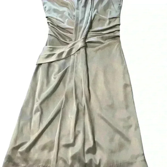 Esprit Elegant Silver/ Platinum Midi dress women’s size 8 just stunning - Picture 10 of 14